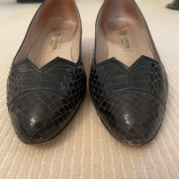 Lanvin Black Low Heel Women’s Shoe size 6 1/2 - Picture 4 of 14